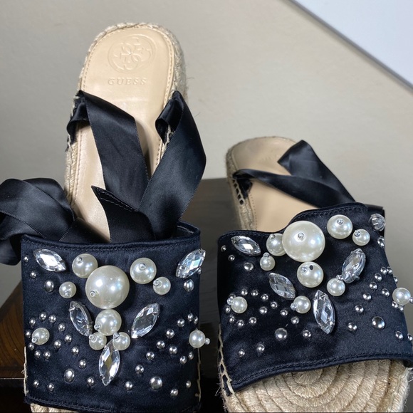 Guess - Tie Up Beaded Espradilles - Picture 13 of 14